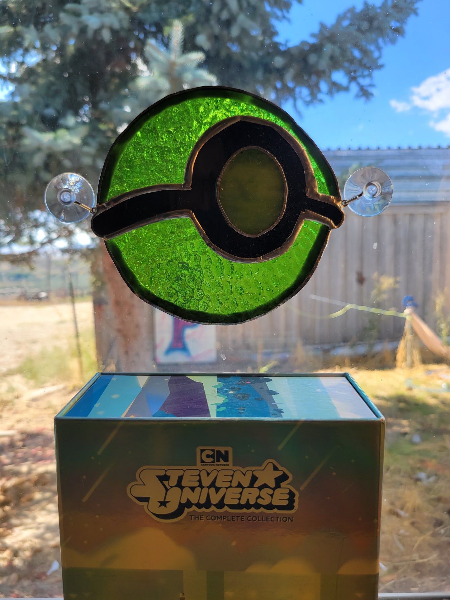 Nephrite/Centipeetle's Gem Steven Universe Stained Glass Suncatcher
