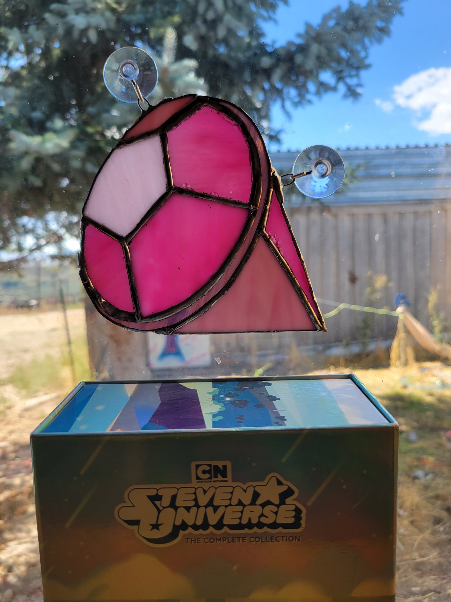 Steven's Gem Steven Universe Stained Glass Suncatcher