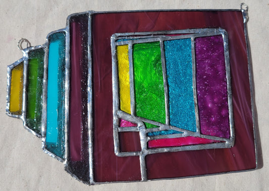Bismuth's Gem Steven Universe Stained Glass Suncatcher