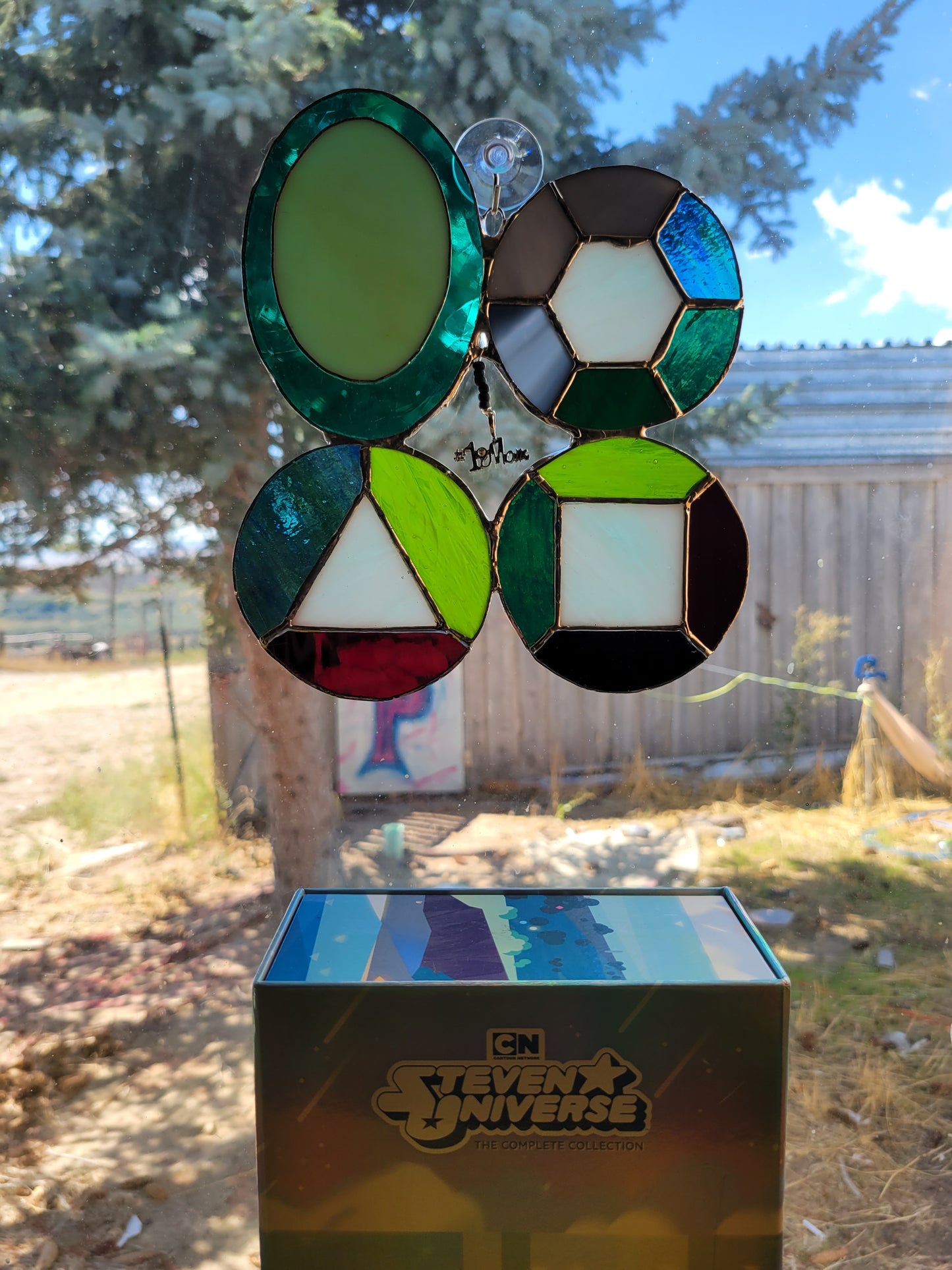 Alexandrite's Gem Steven Universe Stained Glass Suncatcher