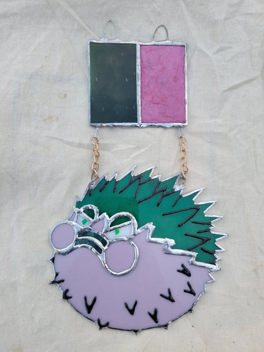 Watermelon Tourmaline's Gem Steven Universe Stained Glass Suncatcher
