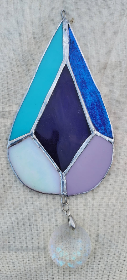 Holly Blue Agate's Gem Steven Universe Stained Glass Suncatcher