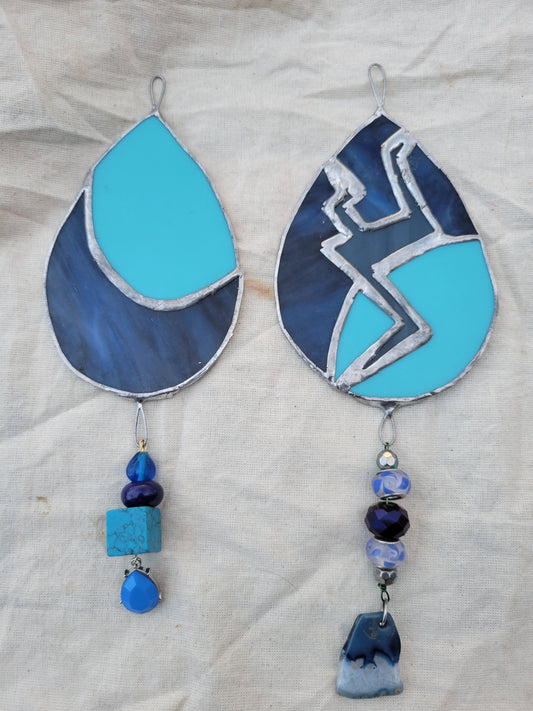 Lapis's Gem Steven Universe Stained Glass Suncatcher