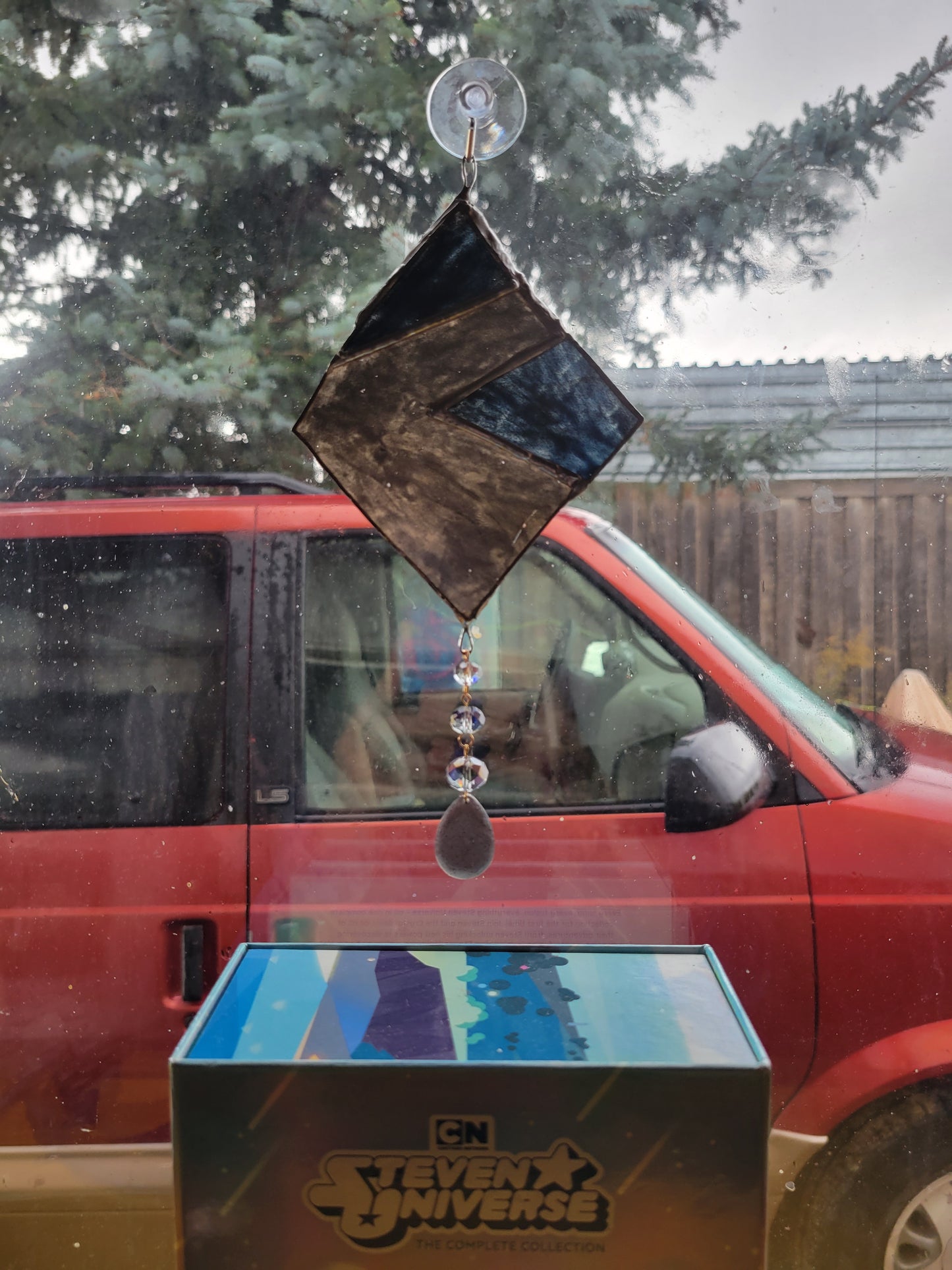 Zebra Jasper's (NON-FUSION) Gem Steven Universe Stained Glass Suncatcher