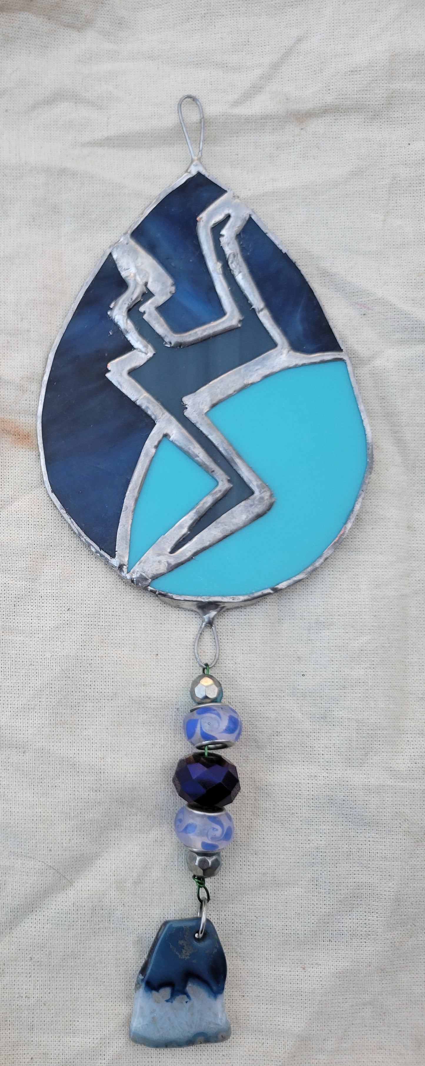 Lapis's Gem Steven Universe Stained Glass Suncatcher